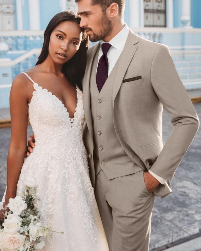 ULTRA SLIM SAND BRUNSWICK SUIT