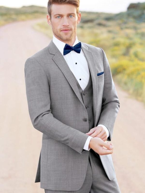 ULTRA SLIM HEATHER GREY CLAYTON SUIT