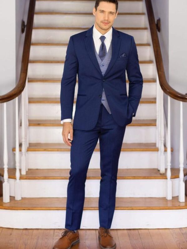 ULTRA SLIM BLUE PERFORMANCE WEDDING SUIT